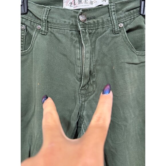 Green Jeans the brand "21 MEN" size 34 - Picture 4 of 6